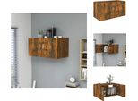 Vidaxl Armadio A Muro Rovere Fumé 80X39X40 Cm Materiale A Base Di Legno - Mensole A Muro