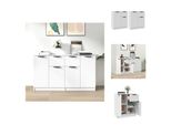Vidaxl Credenze 2 Pz. Bianco 60X30X70 Cm Materiale A Base Di Legno - Credenze