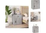 Vidaxl Comodino Grigio Sonoma 50X36X60 Cm Materiale A Base Di Legno - Comodini