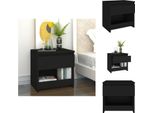 Vidaxl Comodino Nero 40X30X39 Cm Materiale Legno - Comodini