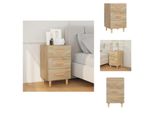 Vidaxl Comodino Rovere Sonoma 40X40X66 Cm Materiale Legno - Comodini