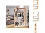 Vidaxl Libreria/Divisorio 80X25X132 Cm In Legno Di Pino Massiccio - Librerie E Scaffalature