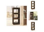 Vidaxl Libreria/Divisorio Per Camera In Rovere Affumicato 40X30X103 Cm Materiale A Base Di Legno - Librerie E Scaffali
