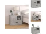 Vidaxl Comodino Grigio Cemento 60X36X45 Cm Materiale A Base Di Legno - Comodini