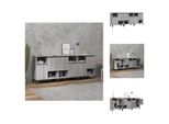 Vidaxl Credenze 3 Pz. Grigio Sonoma 60X35X70 Cm Materiale A Base Di Legno - Credenze