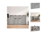 Vidaxl Credenze 3 Pz. Materiale A Base Di Legno Grigio Sonoma - Credenze