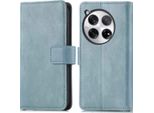 Cover Per Cellulare Imoshion Per Oneplus 12 - Flip Cover Libreria Flip - Blu Chiaro