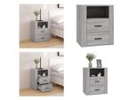 Vidaxl Comodino Grigio Sonoma 50X36X60 Cm Materiale A Base Di Legno - Comodino - Comodini - Mobile Da Letto - Cassettiera Da Letto