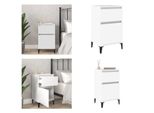 Vidaxl Comodino Bianco 40X35X70 Cm - Comodino - Comodini - Armadio - Comodino