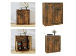 Vidaxl Credenza In Rovere Affumicato 60X30X70 Cm In Legno - Credenza - Credenza - Armadio - Armadio Portaoggetti