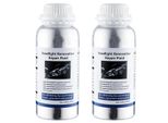 Kit Per Il Restauro Dei Fari Dell'auto, Soluzione Di Lucidatura Chimica, 800ML Di Polimero Liquido, 2 Pezzi Di Liquido Di Riparazione