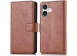 Custodia Per Cellulare Imoshion Per Apple Iphone 16 - Cover Flip A Libro - Marrone