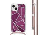 Custodia Iphone 14 Custodia Iphone 14 Cover Protettiva Design Con Cinturino Plastica Colorata Imoshion