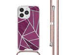 Custodia Iphone 14 Pro Max Custodia Protettiva Cover Design Con Cinturino In Plastica Colorata Imoshion