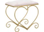 Mauro Ferretti Sgabello Cuore 50X37,5X51,5 Cm Oro Rosa