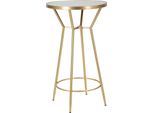 Furnlux Circly Gold Tavolino 60Cm / Colore Principale: Oro / Dimensioni: 60 X 105 X 60 Cm