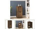 The Living Store Credenza Look Rovere Marrone 30X30X70 Cm Materiale Legno