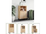 The Living Store Credenza Sonoma Rovere 60X36X110 Cm Materiale Legno