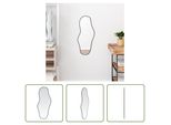 The Living Store Specchio Da Parete Nero 70X30 Cm