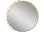 Furnlux Specchio Da Parete Eleonor Gold 74Cm / Colore Principale: Oro / Dimensioni: 74 X 72 X 2 Cm