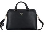 Torba Guess Grained Zipper Pocket Triangle Logo 15 Czarny