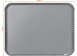 Nobo - Lavagna Bianca Nobo Slimline 22X28Cm Laccata Argento | 1 Pezzo