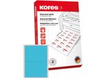 Etichette Universali Kores, 210,0 X 148,0 Mm, Senza Bordo, Blu