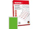 Etichette Universali Kores, 105,0 X 74,0 Mm, Senza Bordo, Verde