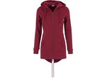 Urban Classics Donna - Sweat Parka Zip Hoody Rubin - Xs