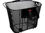 Fischer 86499 Cestino Da Manubrio Per Bicicletta Fischer Con Chiusura Rapida, Nero