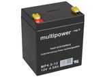 Batteria Al Piombo Multipower MP4.5-12 Pb 12V / 4,5Ah Faston 4,8