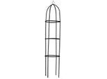 Supporto Per Piante A Colonna Kinzo Rose 185X40Cm In Metallo Resistente Alle Intemperie Nero