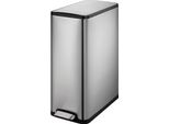 Eko - Cestino A Pedale Ecoslim Recycler 20+20 Litri - Acciaio Inox Plastica - Acciaio Inox Opaco