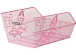 Basil Cento S Fm - Cestino Per Bicicletta - Sul Retro - Piccolo - Incluso Materiale Di Montaggio - Rosa