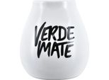Verde Mate Tazza In Ceramica Mate - 350Ml-Bianco