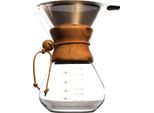 Caffettiera Tipo Chemex 800 Ml + Filtro Riutilizzabile