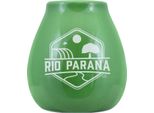Tazza Mate In Ceramica Con Logo Rio Parana (Verde) 330 Ml