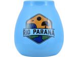 Tazza Mate In Ceramica Con Logo Rio Parana (Blu) 330 Ml