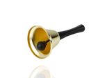 1X Campana D'oro Come Accessorio Di Babbo Natale - Campana Di Babbo Natale E Campana Di Natale - Suono Extra Forte - Babbo Natale & Babbo Natale