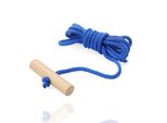 Corda Da Slitta - Corda Di Trazione Per Slitta 150 Cm - Con Anello In Legno - Corda Di Trazione Con Manico Per Bob E Slitta In Inverno, Bambini