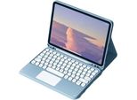 Inf Custodia Con Tastiera Bluetooth Per Samsung Galaxy Tab S6 Lite Blu