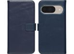 Custodia Google Pixel 10/Google Pixel 10 Pro - Vera Pelle - Selencia Flip Cover - Blu