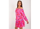 Mini Abito Rue Paris Donna Reccesuindus Rosa Scuro L/Xl