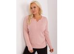 P-M Maglione Button-Up Da Donna Bernaldus Rosa Chiaro Xl/Xxl