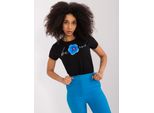 Basic Feel Good Maglietta A Maniche Corte Da Donna Leoderigus Nero S/M