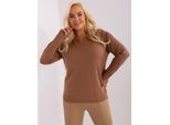 P-M Maglione Con Bottoni Da Donna Bernaldus Camel Xl/Xxl