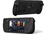 Inf Custodia Protettiva In Silicone Per Console Steam Deck Con Supporto Nero
