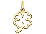 KettenanhäNger Firetti "Schmuck Geschenk Gold 333 Halsschmuck AnhäNger FüR Halskette Kleeblatt", Gold (Gelbgoldfarben), SchmuckanhäNger, Damen, Gelbgold 333, 0,31 G, KettenanhäNger