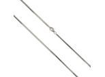 Collierkettchen Vivance "925/- Silber Schlangenkette Diamantiert", Weiß, Halsketten, Damen, 80,0Cm, Silber 925 (Sterlingsilber), L: 80 B: 1,8Mm, GläNzend, B:1,8Mm