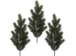 Winterliche Kunstpflanze Creativ Deco "Weihnachtsdeko", GrüN, H:66Cm, Kunststoff, Kunstpflanzen, Zweig Im 3Er Set